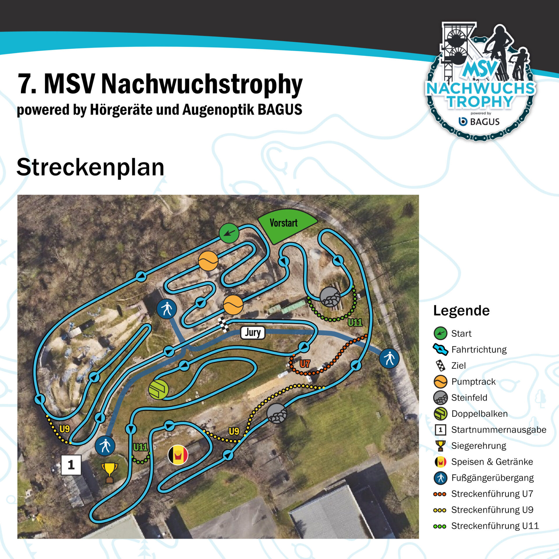 Streckenplan der MSV-Nachwuchstrophy 2025